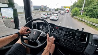 2022 Scania SUPER 500 S [500 HP] POV Test ride + consumption #22 CARiNIK