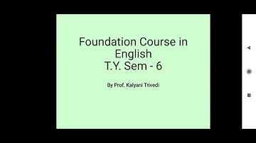 T.Y.B.Com_Sem-6_English_Grammar_Lecture-3_By Prof. Kalyani Trivedi