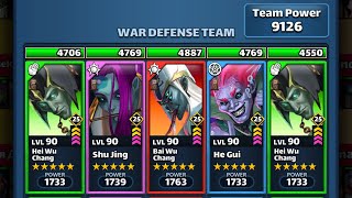 Empires Puzzles : War of 3 Kingdom against meta teams looking for perfect hits  screenshot 3