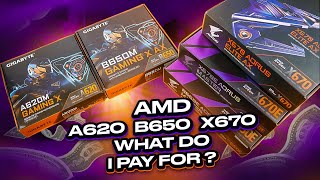 Simply about AMD A620, B650(E) and X670(E) motherboards. What do you pay for?