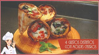 CONOS DE PIZZA CON MOLDES CASEROS PIZZA CONES WITH HOMEMADE MOLDS