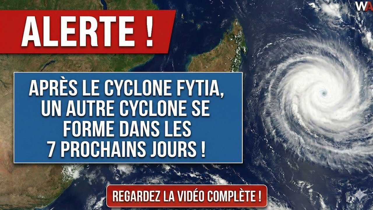 ALERTE CYCLONIQUE : APRÈS LE CYCLONE FYTIA, UN AUTRE CYCLONE SE FORME DANS LES 7 PROCHAINS JOURS !