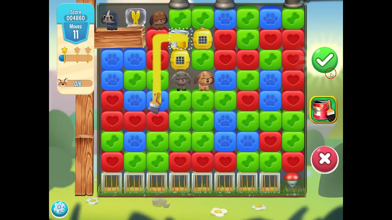 Pet Rescue Saga level 5387 no boosters | PuzzledCubes.site