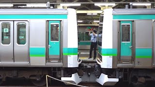 【JR常磐線】我孫子駅で付属編成を連結【E231系】