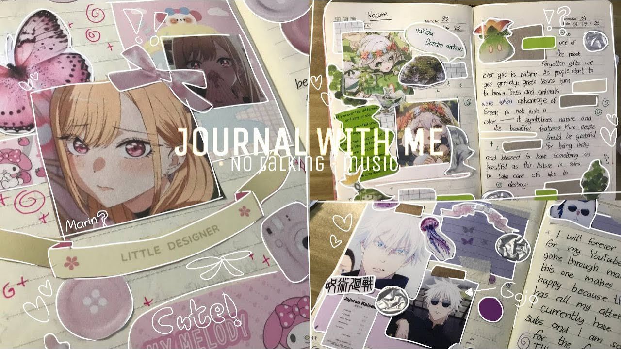 Journal With Me! ⋆˚꩜｡ aesthetic, anime, pinterest, prints, stickers, writing