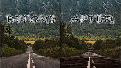 Create Wavy Effect on Road Using Adobe Photoshop cc