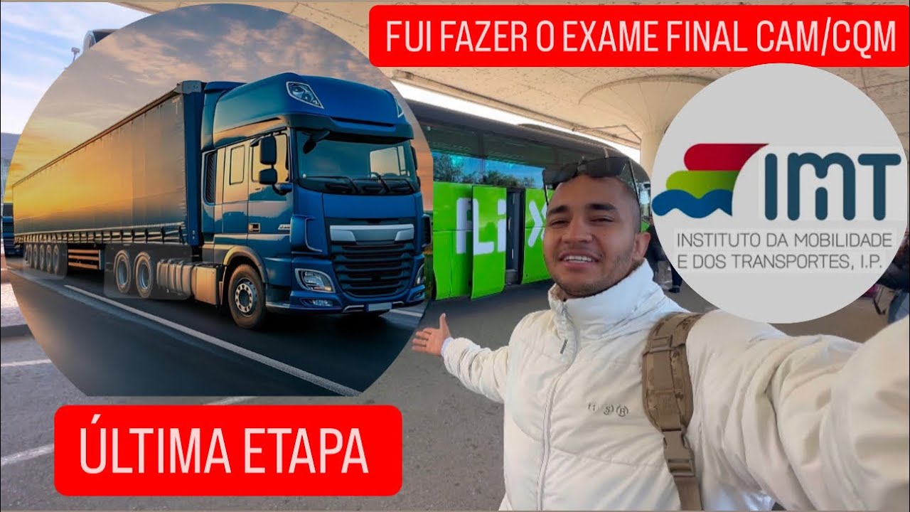 ULTIMA FASE DA CARTA DE PESADOS EM #portugal | FIZ O EXAME DO CAM | CERTIFICADO DE APTIDÃO MOTORISTA