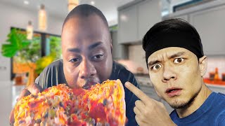 BLACK MAN DEVOURS AN ENTIRE PIZZA LIKE MATT STONIE