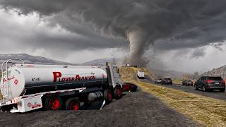 Giant & Small Bulge + 606 MPH Massive Tornado Vs Vehicles! 😱 | BeamNG.drive #57