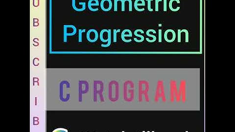 Formation of Geometric Progression || C program to find geometric series #shorts#programming#coding