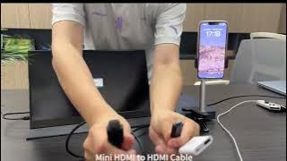 How to connect the monitor to iPhone with the lighting to HDMI adapter?