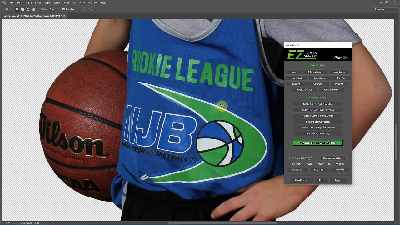 EZ Green Screen 5 keep and remove areas YouTube