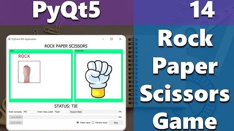 Rock Paper Scissors | PyQt5 tutorial - Part 14