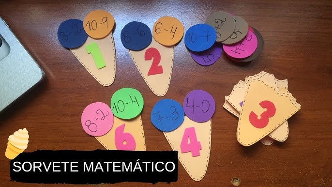 MATEMÁTICA - JOGO DO SORVETE 1 A 10