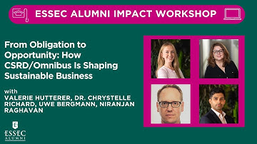 Transition workshop - Impact Workshop - CSRD/Omnibus : Turning Obligation into Opportunity