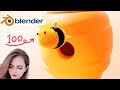 3D мультик в Blender - Анимация Пчелы и создание окружения в Блендер - 3д моделирование