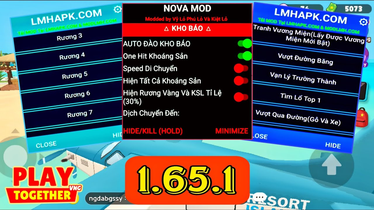 Menu Hack App 3 Bản Hack Menu APK Play Together 1.65.1 VNG Và QUỐC TẾ Mới Update 40 ...