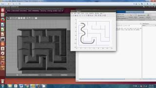 Husky robot solving a second maze with multiple checkpoints