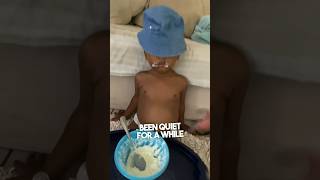 This Little Boy Had Enough Food At Auntie House