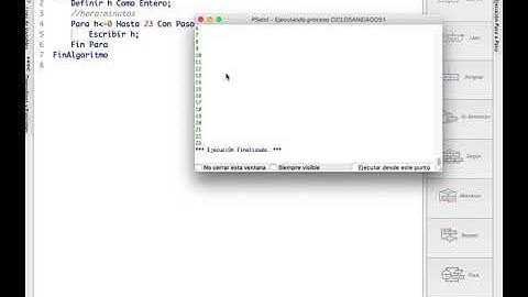 Introducción a ciclos anidados en PSeint