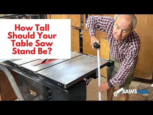 DIY Table Saw Stand With folding Outfeed Table- Anika's DIY Life