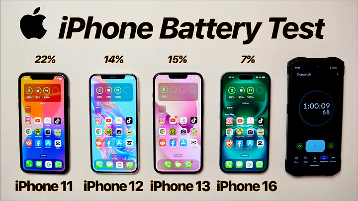 iPhone 11 vs 12 vs 13 vs 16 BATTERY TEST