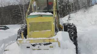 C4 1964 Gratter la cour, 20 pouces de neige.