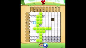 Nono Crossing Picture Nonogram Level 73 #gameplay #puzzle