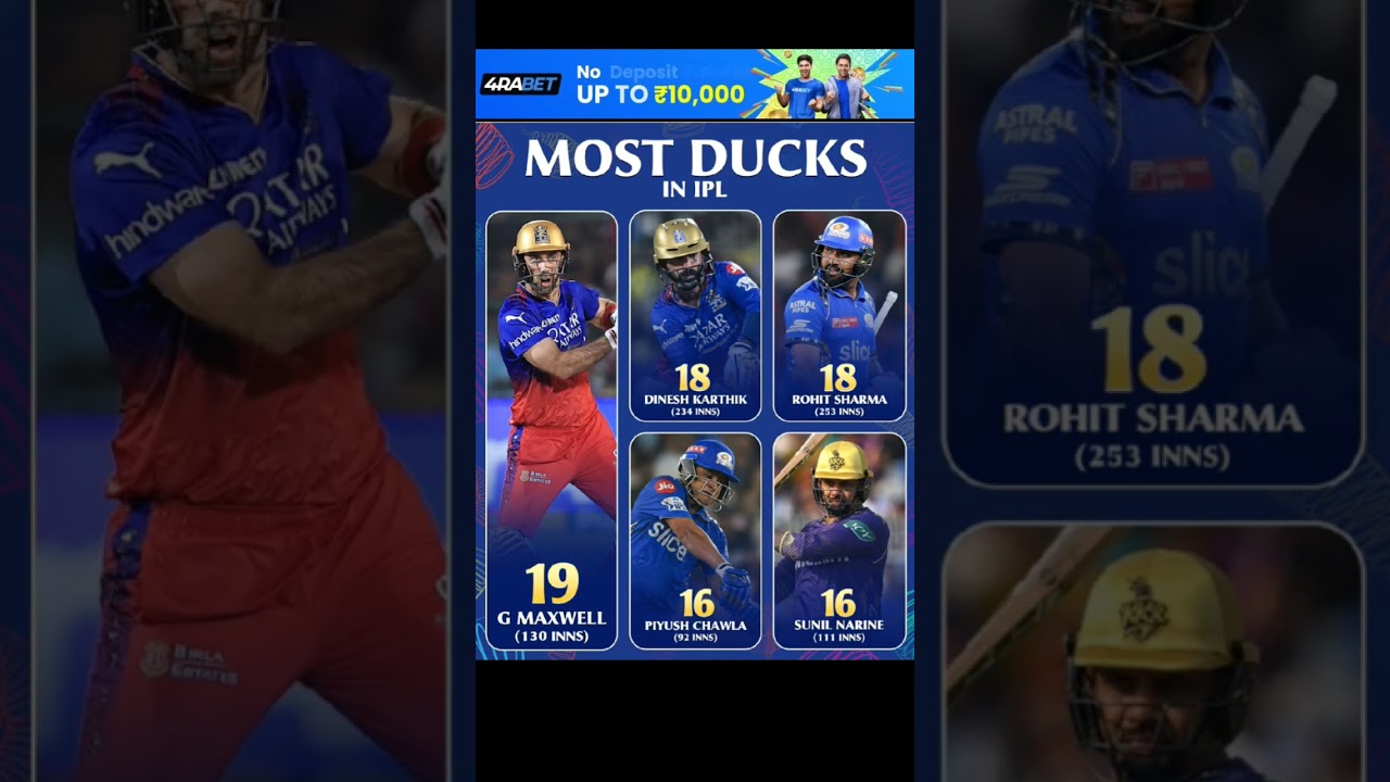 Most ducks in ipl 😮🦆....