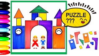 Castle Coloring | Play Puzzle 궁전 색칠하기 screenshot 4