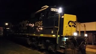 [CSXT]6295 GP40-2 & 8627 SD50-2 Pulls W865-21 Around To Cross The Diamond With K5LA Doppler Fay NC
