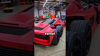 Ferrari Con Seis Ruedas Modificado
