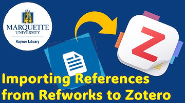 Importing References from Refworks to Zotero