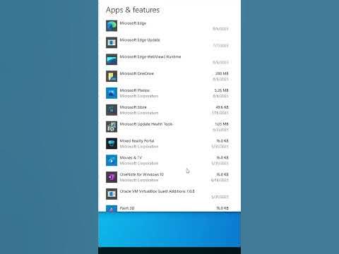 How to Uninstall Apps or Software In Windows 10 PC or Laptop #windows10 ...