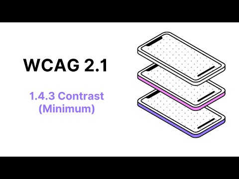 WCAG 2.1 Guideline 1.4.3 Contrast (Minimum)