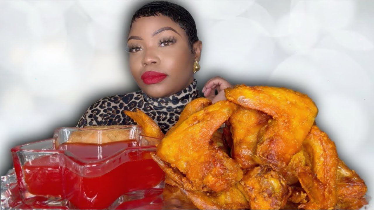 FRIED CHICKEN AND SWEET AND SOUR SAUCE!!!! MUKBANG!!