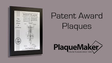Patent Award Plaques  - PlaqueMaker.com