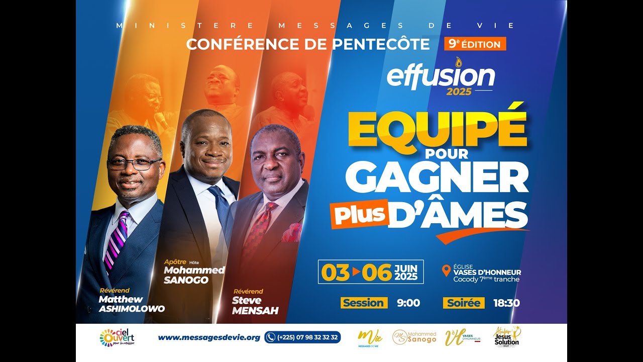 L’ONCTION PÉRETS | PLENIERE JOUR -3  I  Pasteur Matthew ASHIMOLOWO - 05/06/2025