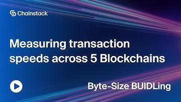 Measuring transaction speeds across 5 Blockchains (with web3.js)