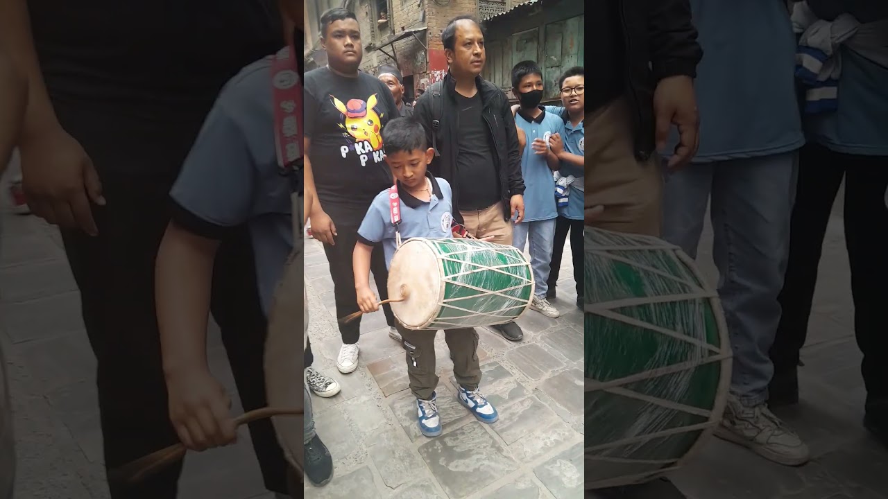 a junior boy playing 