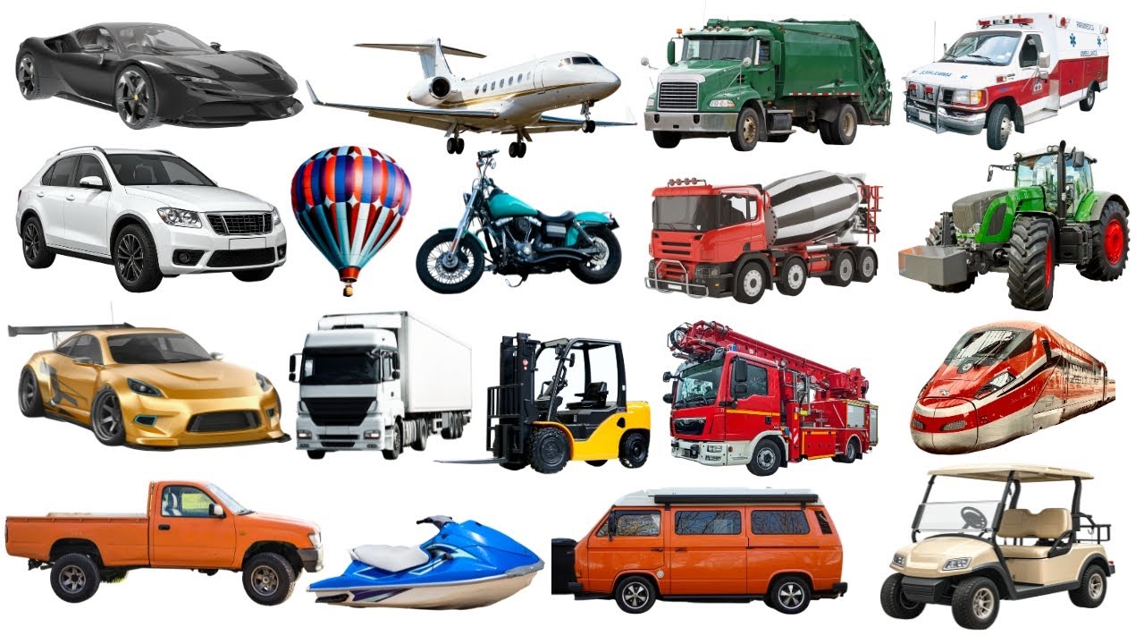 Learn 30 Vehicle Names | Vehicle Types in English with Sounds | Vehicles Vocabulary for Kids