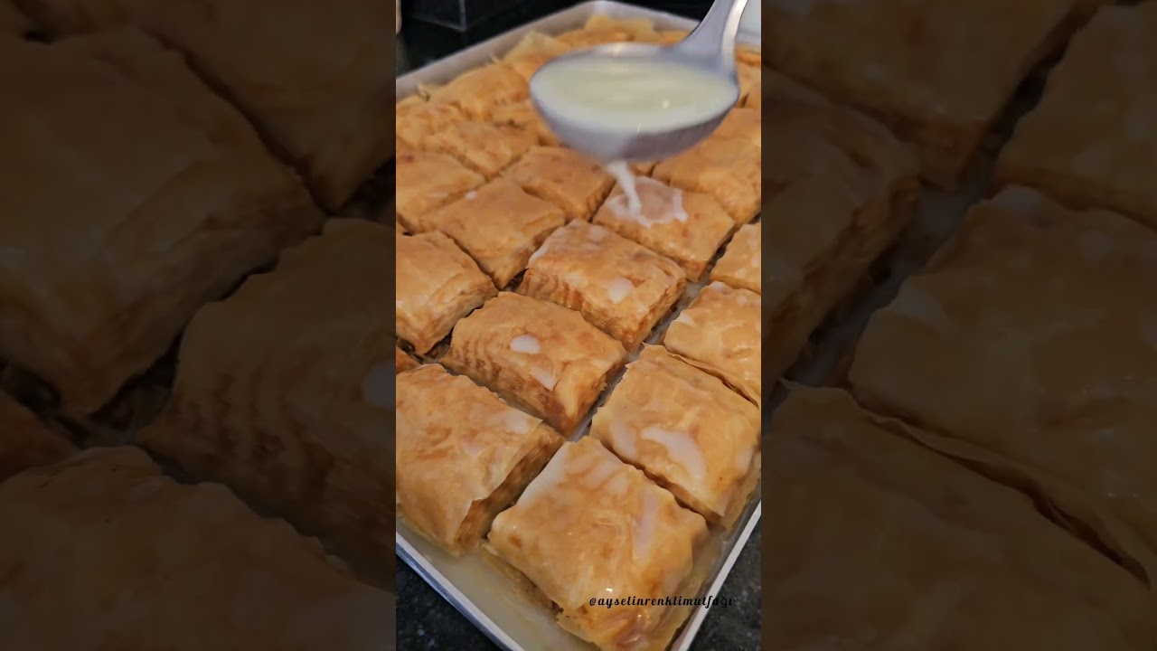 Tam kıvamında muhteşem bir soğuk baklava davet sofralarına yakışacak harika bir tarif Tam kıvamında muhteşem bir soğuk baklava davet sofralarına yakışacak harika bir tarif