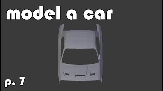 Model a 3d Car | part 7 | hood vents and topology examples