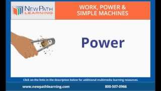 Work, Power &amp; Simple Machines - Power