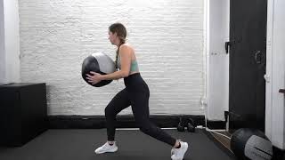 Split Stance Lateral Med Ball Throw
