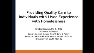 IPE Case Study on Homelessness Presentation 10 08 18