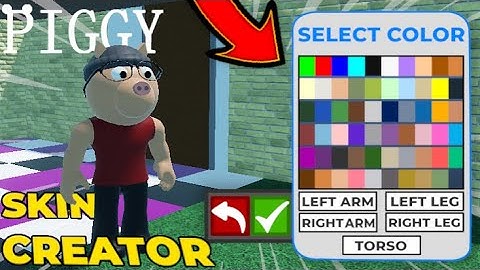 SKIN CREATOR in Piggy Build Mode?! [Create a Custom Skin!] Roblox Piggy Suggestion