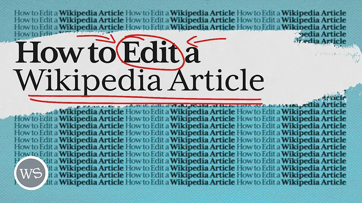 How to Edit a Wikipedia Article (Wikipedia Editing Basics Ep. 00)