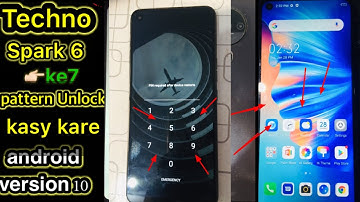 tecno spark 6 ke7 hard reset  #techno6 ke7  how to unlock pattern#technospark6 unlock pattren techno