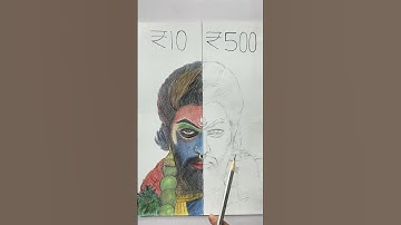 Drawing Pushpa 2 Allu Arjun 😍🔥🔥 #shorts #pushpa2 #alluarjun #kalimaa